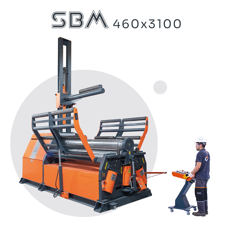 4-х валковый вальцовочный станок MAC BENDING SBM 460х3100