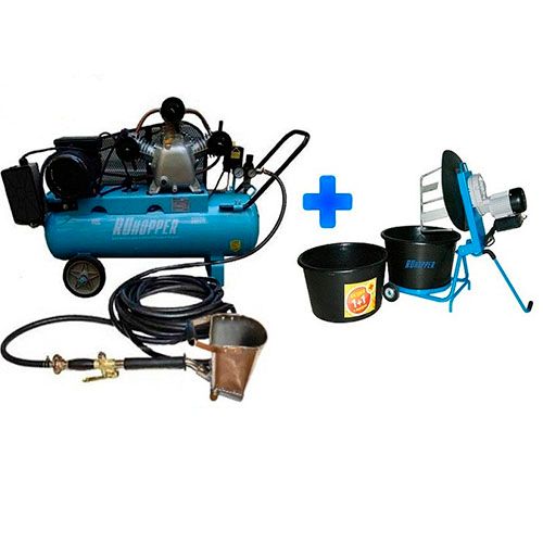 Штукатурная мини-станция Ruhopper EK-1RH+CM 640/100 220V 3 кВт (для стен)